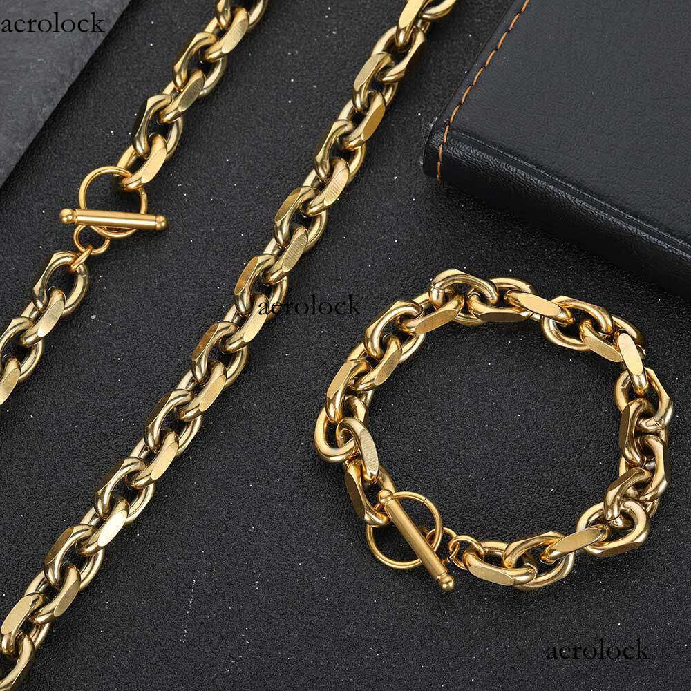 Sterling Silver Cross O Chain Bracelet Necklace Trendy Men Hip Hop Personality Fashion Rap Street Dance Accessories