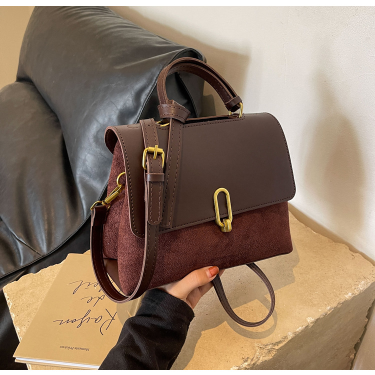 Senior sense handbag bag female autumn winter new style popular one-shoulder bag retro small cross-body commuting bag