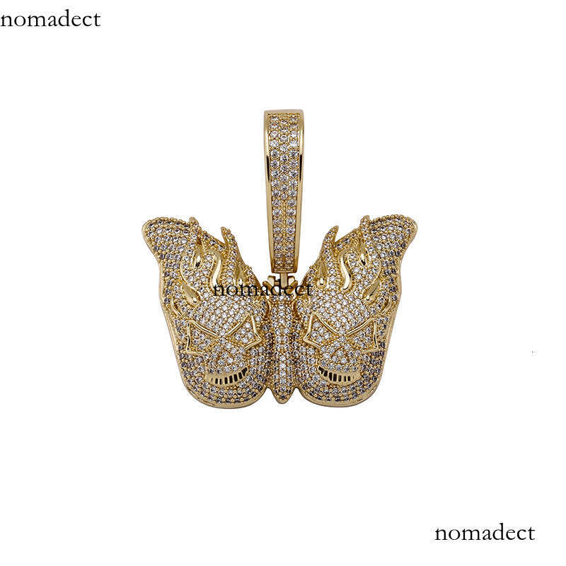 Men's Hip Hop Butterfly Necklace Personality Pendant Jewelry