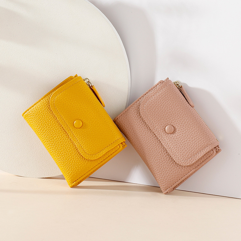 Cross-border New Zipper Coin Purse For Luxury Bag Women Creative Multi-functional Card Holder Fashion Stone Pattern Short Wallet For Ladies