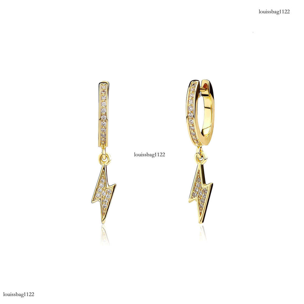 Lighing Men Zircon Versatile High-End for Women Hip-Hop Niche New Earrings
