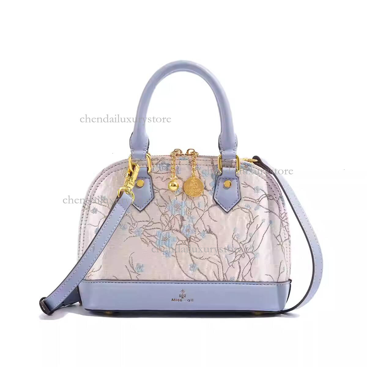 Free Shipping Designer New Chinese Plant Embroidery Shell Bag Handbag Luxury Niche High-end Crossbody Bag Phone Bag