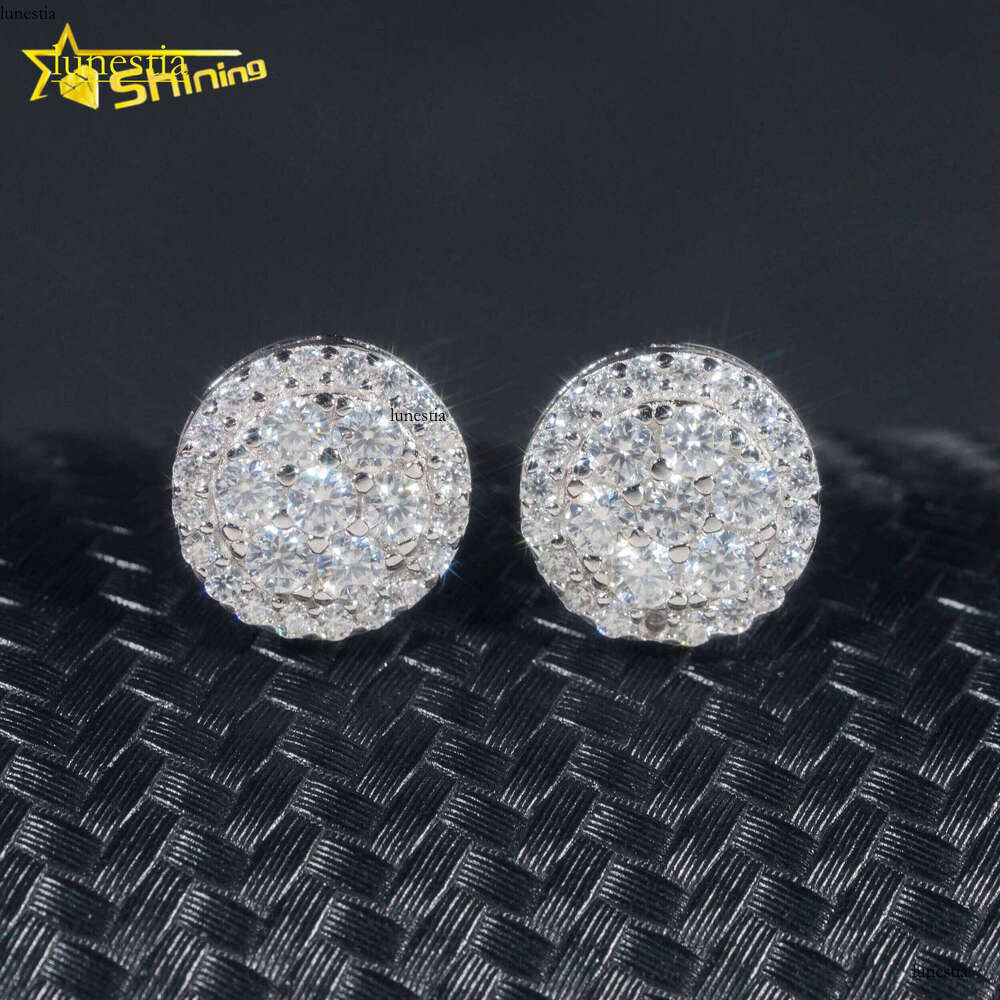 Gra Certificate Pass Dia Tester Iced Out Hip Hop Jewelry Popular Sterling Sier VVS Moissanite Stud Earrings