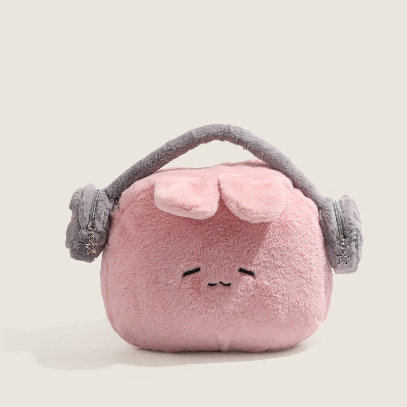 Niche Headphones 2025 New Cute Plush Backpack Design Commuter School Bag ddmymoon