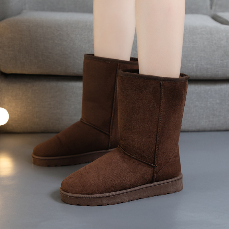 hot Free delivery designer woman boots Comfortable fleece warm midsole boots wear resistant and non slip boots