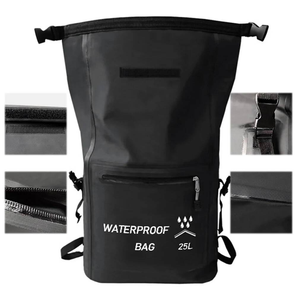 25L Waterproof Dry Backpack Large Capacity Upstream PVC Rolltop Beach Bag for Fishing Trekking Sailing high-quality