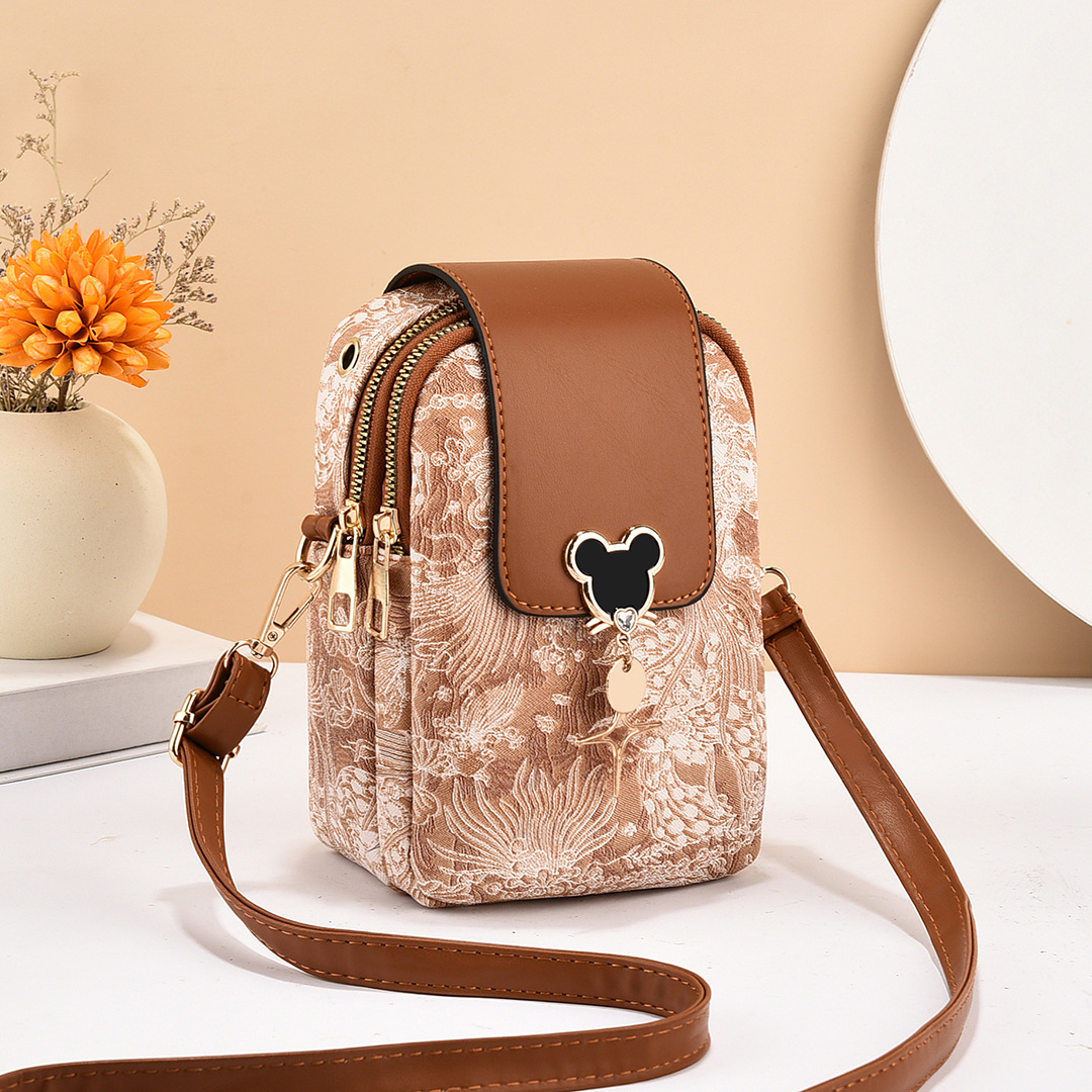 Manufacturer Export Women's Phone Bag Mom Luxury Bagfree Shipping Designer Bag Single Shoulder Crossbody Bag Elegant Women's Versatile 2025 