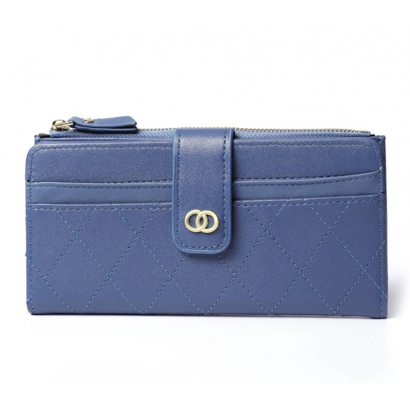 LENGRUI Buckle Vertical Women's Korean Style Multi-card Luxury Bag Slot Short Coin Purse Card Holder Small Wallet Zipper Fashion Handbag