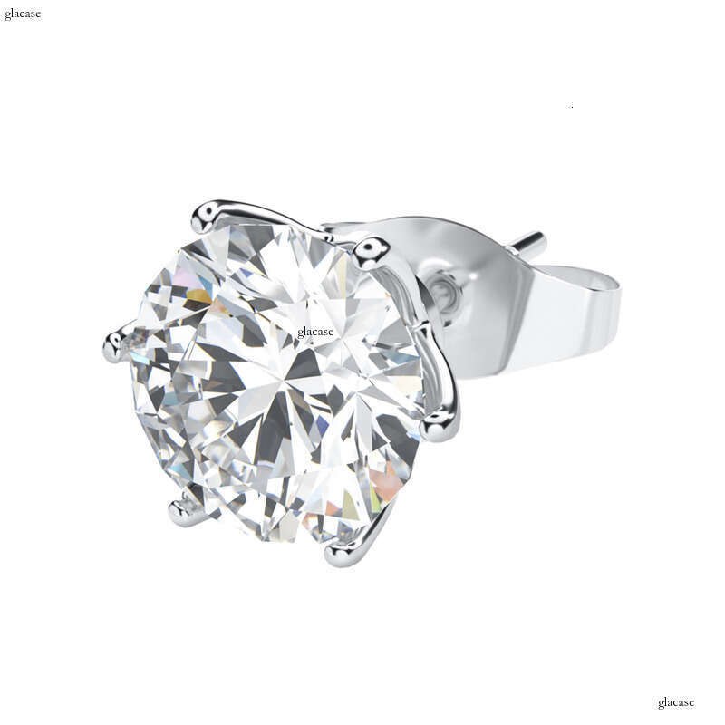 0.1 ct-2 ct Sier Inlaid Moissanite Floral Fashion Earrings