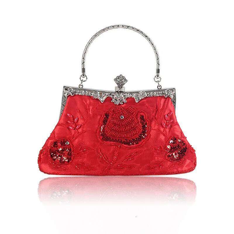 Bead Embroidery Women Evening Dias Shell Lady Small Day Clutches Party Dinner Bag Wedding Bridal Pearl Handbags Purse