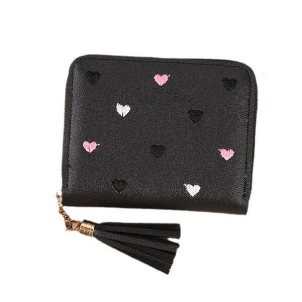 2025 New Korean And Japanese Style Multifunctional Folding Women's Wallet Short Exquisite Simple Luxury Bag Leather Coin Purse Small Card Holder