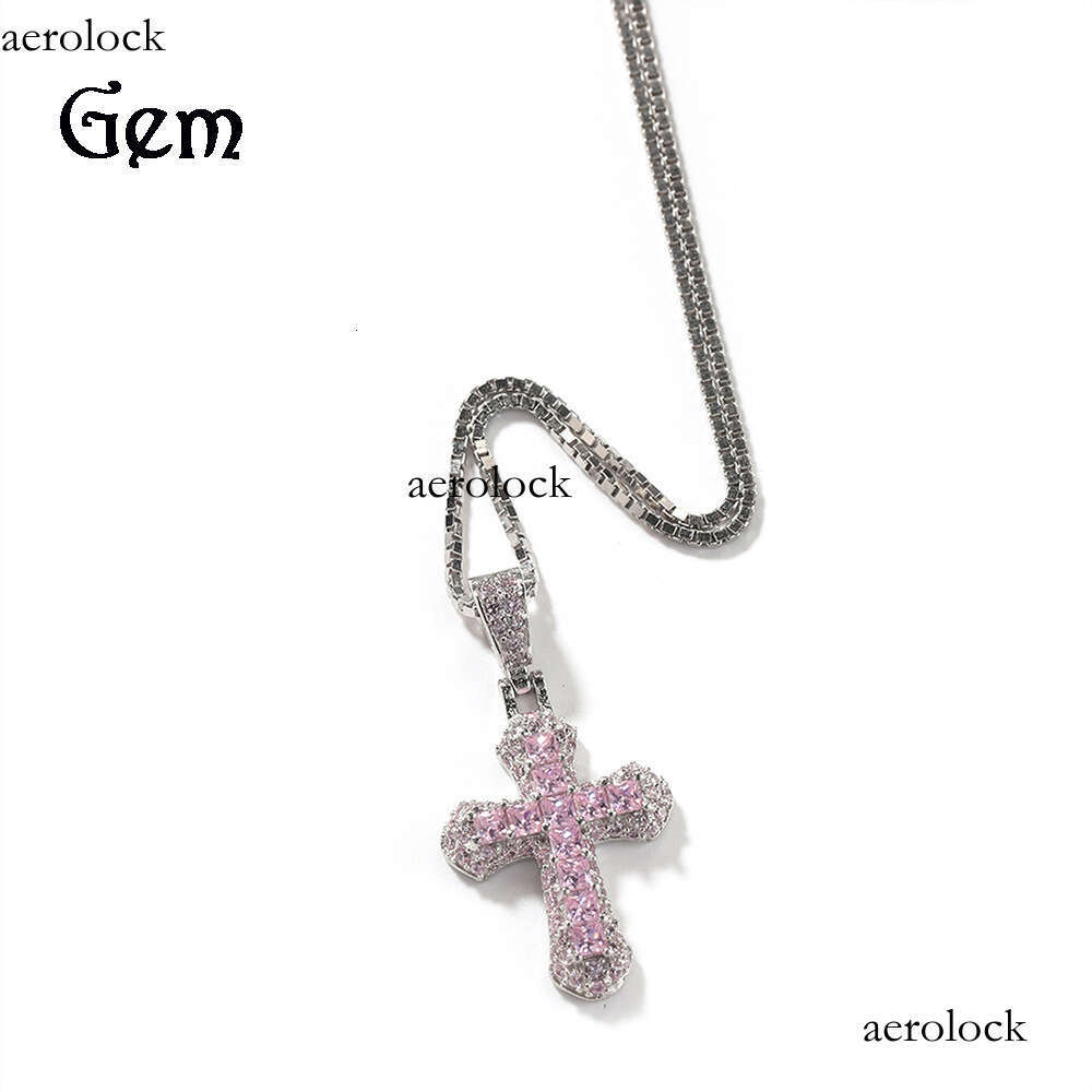 Gold-Plated Fashion Mini Cross Personality Versatile Short Clavicle Chain for Women with Inlaid Dias Trendy Jewelry