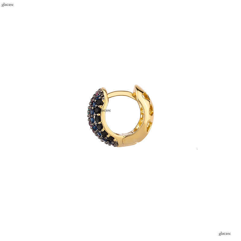 Ins Style Colorful Zircon Earrings for Men and Women, Light Fashion Stud Earrings, Gold Australian