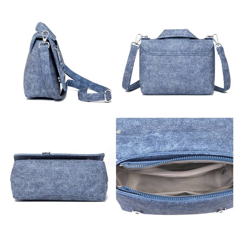 Denim Cotton Handbag Designer Ladies Purses High Quality Shoulder Bag Brand Women Sac Female Crossbody Bags 2025