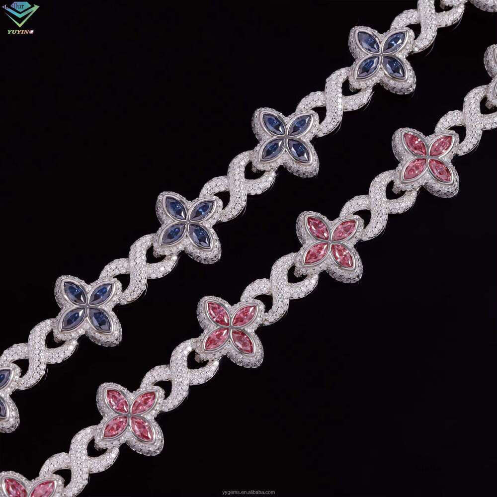 Fashion Design Infinite Link Passes Tester S Color Marquise Silica Clover Cuban Bracelet