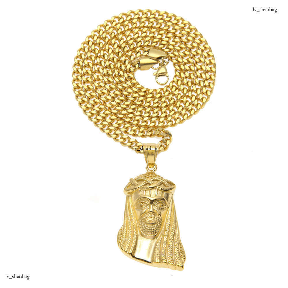 Personage Pendant Men and Women Hiphop Hip Hop Gold Plated Jewelry Necklace