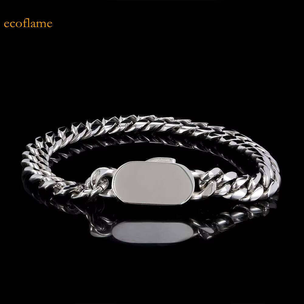 Hip Hop Jewelry 6mm Stainless Steel Gold Plated Cuban Link Chain Bracelet for Men