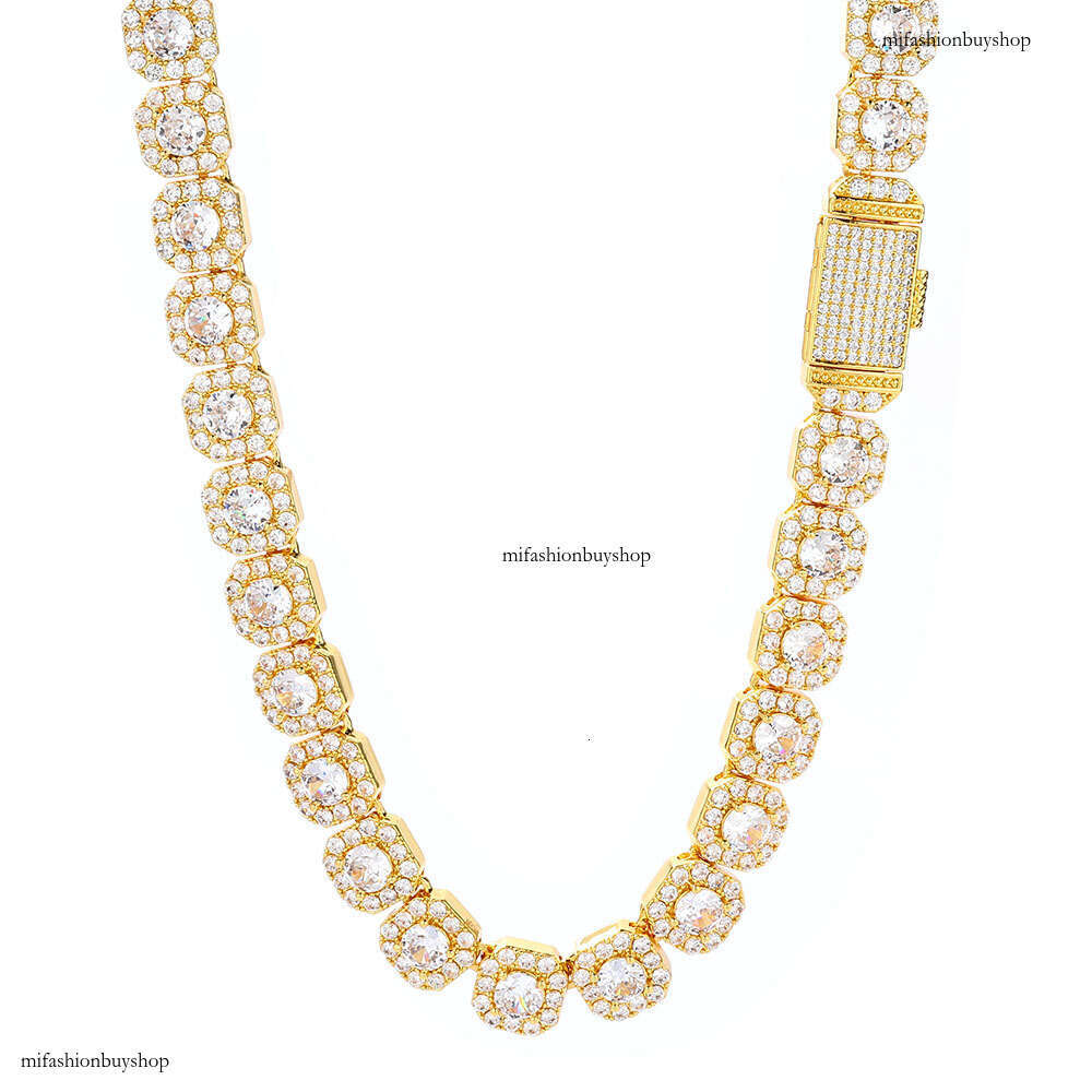 Accessories Rock Sugar Moissanite chain Hip Hop Jewelry Gold Men's Necklace High-end Niche
