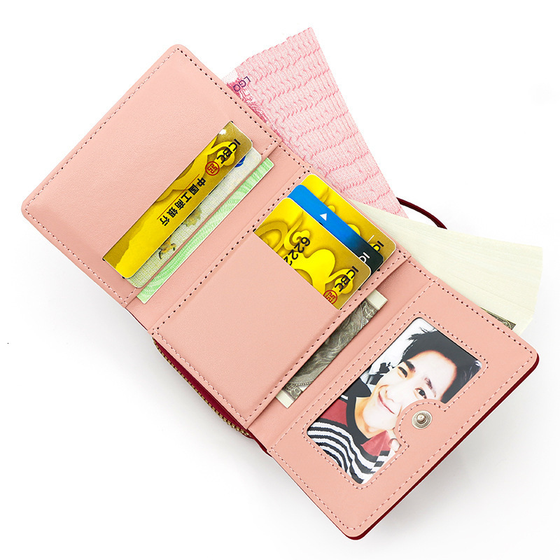New Korean Style Women's Wallet Short Cartoon Cute Coin Purse 70% Off Coin Luxury Bag Bag Small Wallet For Girls