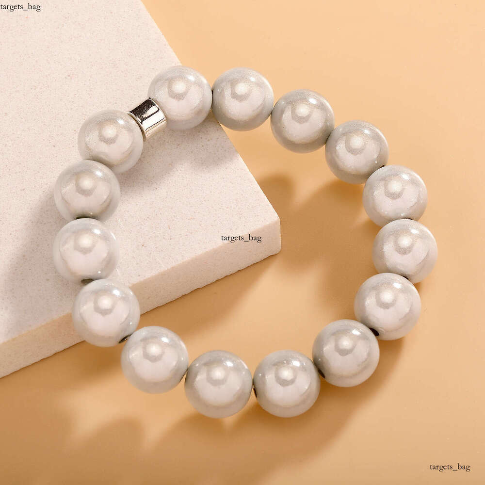 2024 New 14MM Acrylic Bead Versatile Simple Jewelry Energy Beads Unisex DIY Bracelet
