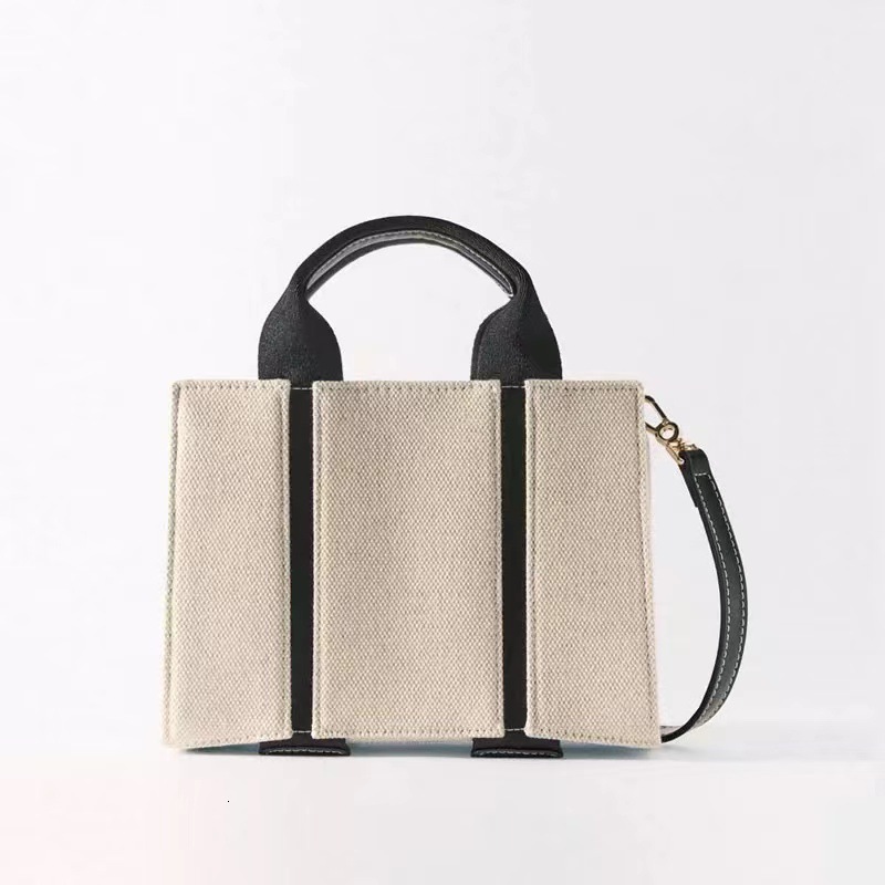 Women's Handbag 2024 Fashionable Multifunctional Beige Mini Canvas City Handbag Crossbody Bag High-end Luxury Bag Free Shipping Designer Small Sq