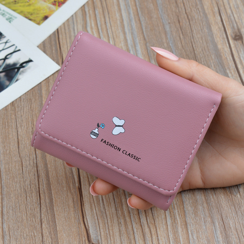2025 New Women's Wallet Short Style Money Female Designer Bag Students Fashionable Luxury Bag Japanese And Korean Large Capacity Foldable Soft Le