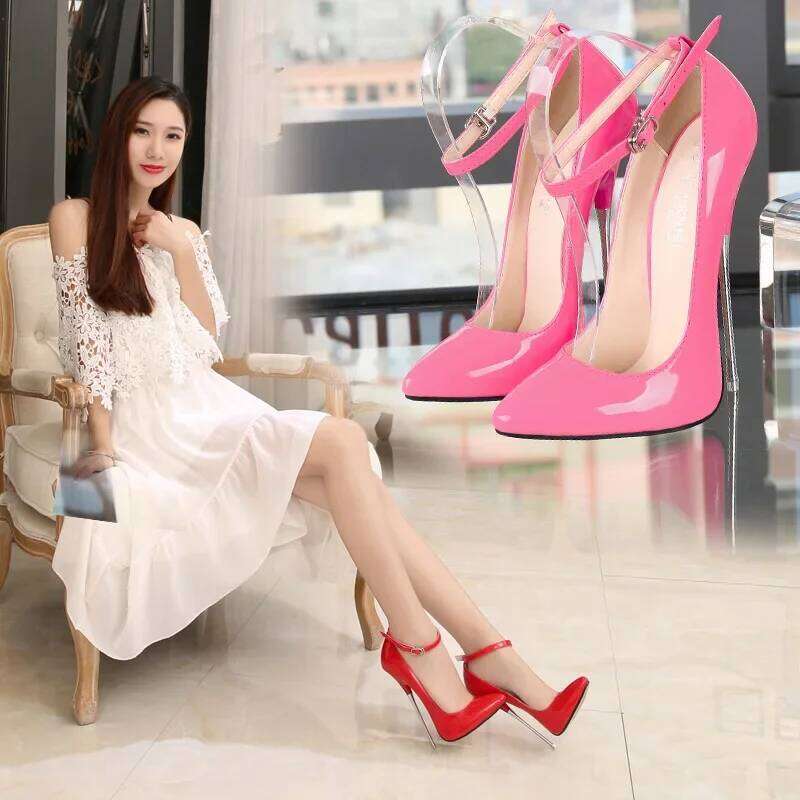 2024 Fashion Thin High 16cm Pumps Woman Emerald Women's Heels Party Office Wedding Shoes Large Size 45 46