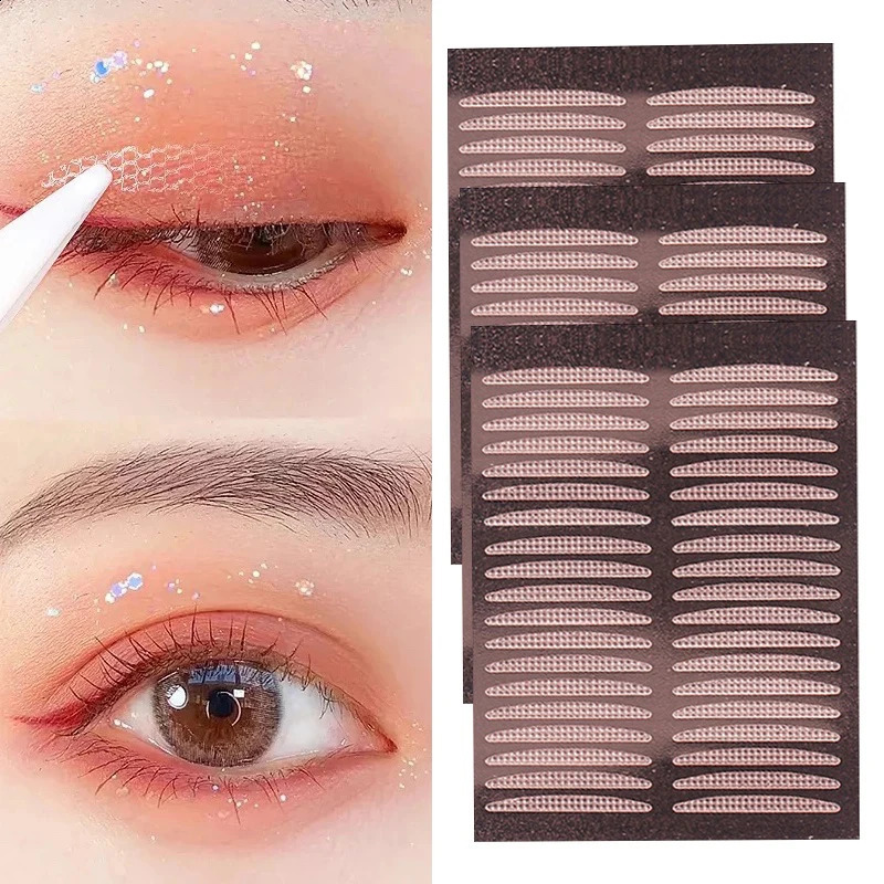 Invisible Eyelid Sticker Double Eyelid Stickers Transparent Self Adhesive Mesh-Lace Eye Tape Sticker Ladies Eye Makeup Tools 250807