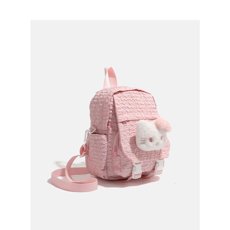 Cute Cat Pink Student School Bag Large Capacity Commuter Backpack ddmymoon