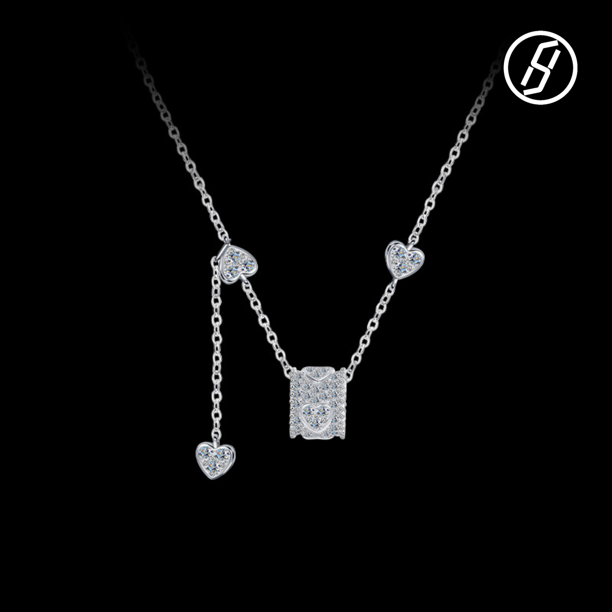 Niche Luxury Pure Silver Necklace Love Necklace All-matching Clavicle Chain Design Wholesale Color-fast Neck Chain Designer Jewelry Women Original Jewelry