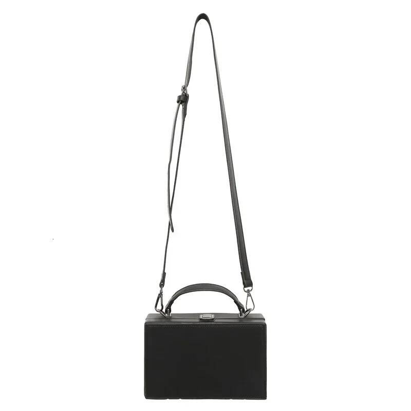Men's 2023 New Mini Box Shape Pu Leather Fashion Crossbody Unisex Casual Small Square Phone Bag Women