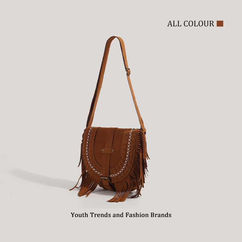 Korean Style for Women 2025 New Tassel Trendy Crossbody Shoulder Bag ddmymoon