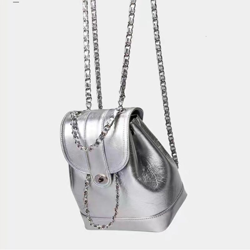 Korean Style Niche Versatile Chain Backpack High-end Ins Fashion 24 New Model ddmymoon