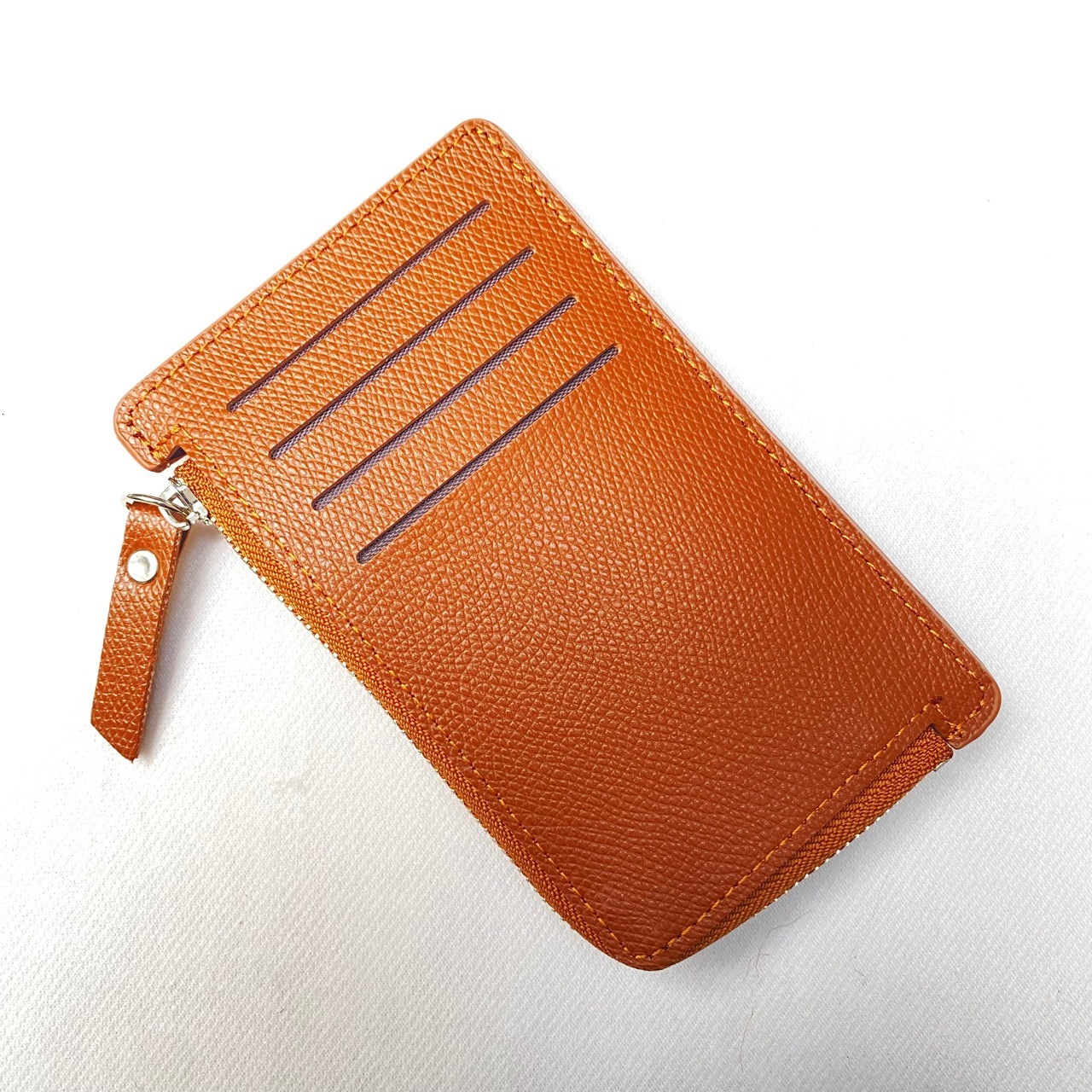 Ultra-thin Small Card Holder For Women, Luxury Bag Multi-card Slot Zipper Card Case, Female Driver's License Leather Case, Mini Coin Purse, Bank 
