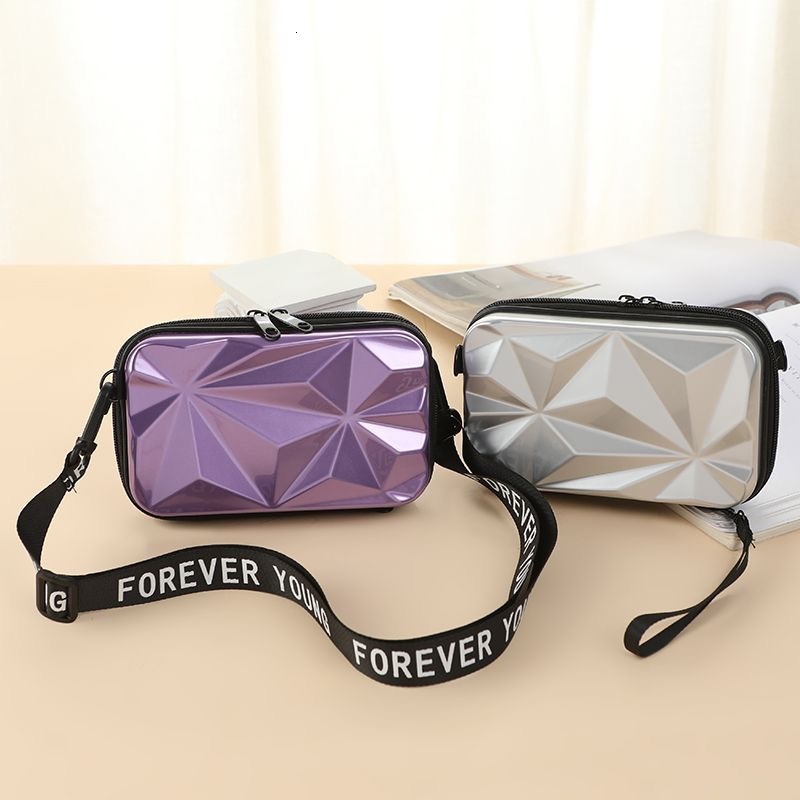 Fashion New Diamond Women's Makeup Bag PC Hard Shell Single Shoulder Crossbody Bag Luxury Bag Waterproof Toiletry Bag Mini Portable Storage