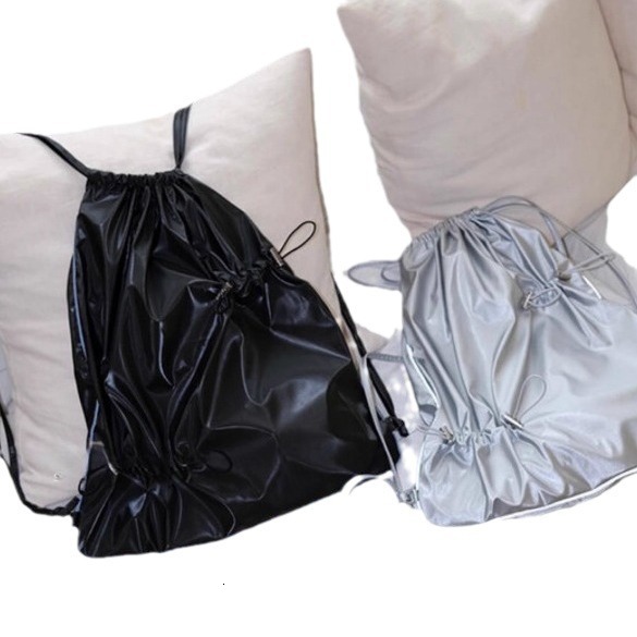 Korean Style Handsome New Niche Drawstring Design Backpack Versatile Large Capacity ddmymoon