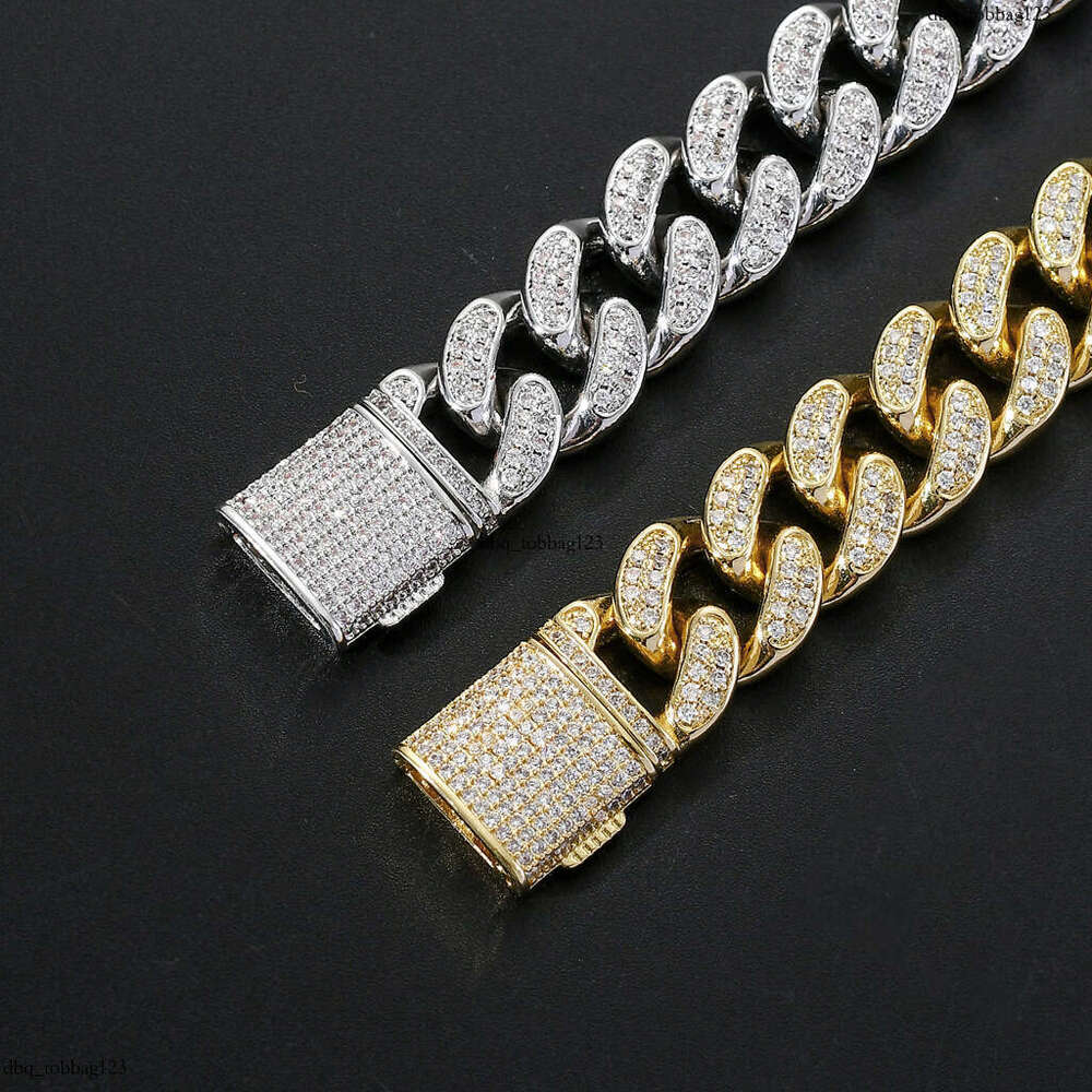 Necklace 15mm Cuban Chain Jewelry Flip Clasp Men Hip Hop Accessories