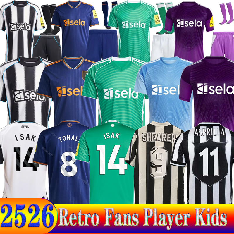24 25 26 BRUNO G. newcaslte unitedS Soccer Jerseys ISAK NUFC third UNITEDS JOELINTON TRIPPIER 2026 Retro Football Shirt MAXIMIN ALMIRON WILSON Men Kids Jersey