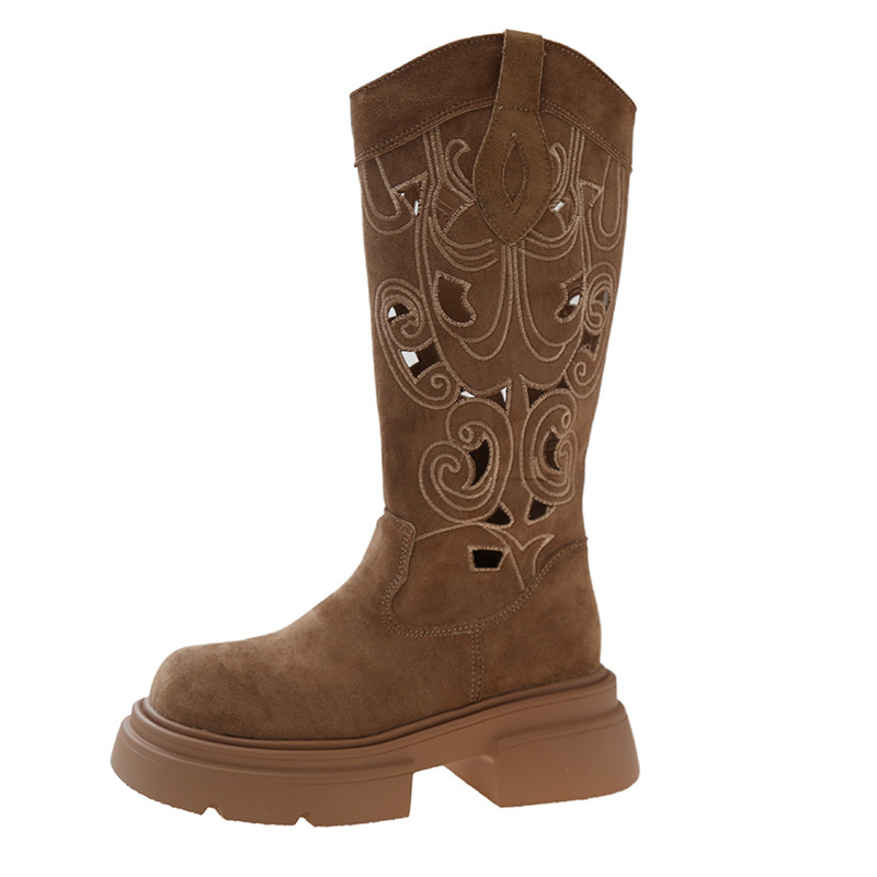 new Free delivery designer woman boots Fashionable Martin boots midsole boots comfortable casual workwear boots