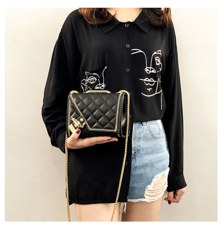 Free Shipping Designer Bag 2025 Spring/summer New Korean Style Women's Fashionable Trendy Luxury Bag Quilted Chain Bag