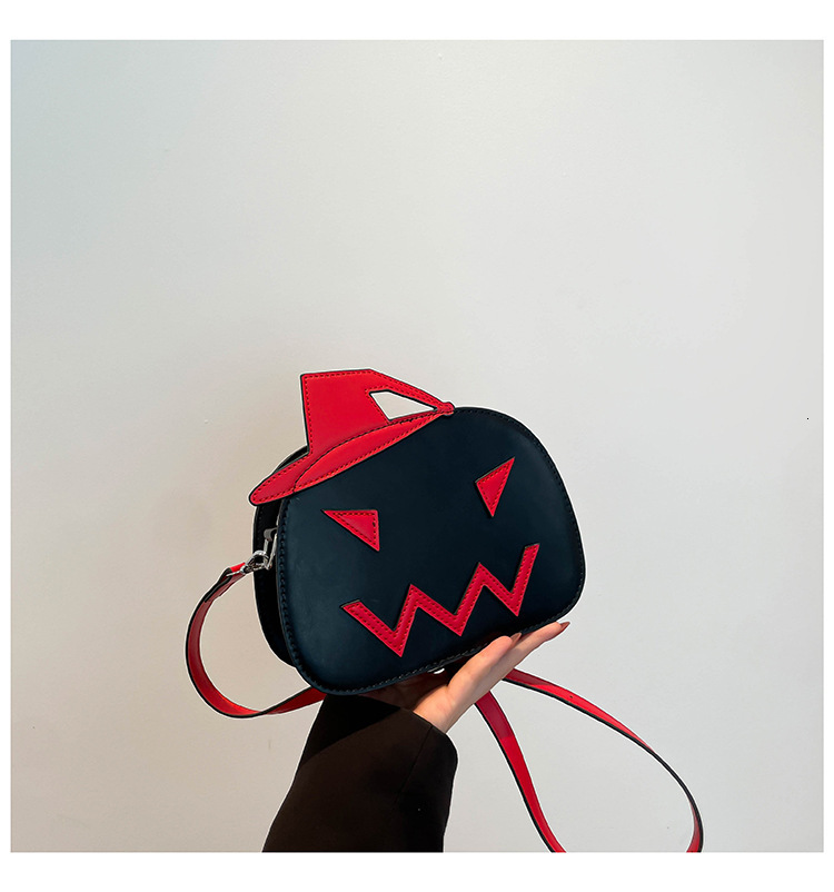 New Halloween Pumpkin Designer Bag Bag Fashion Versatile Cross-border Wholesale Quirky Women's Shoulder Bag Luxury Bag High-end Small Bag