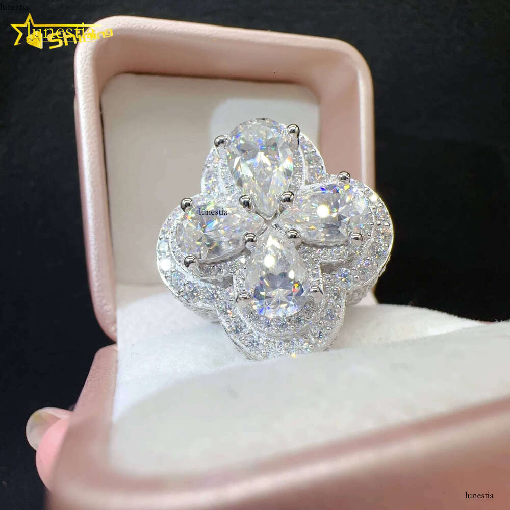 Hip Hop Laboratory VVS Silicon Iced Out Jewelry Cross Ring