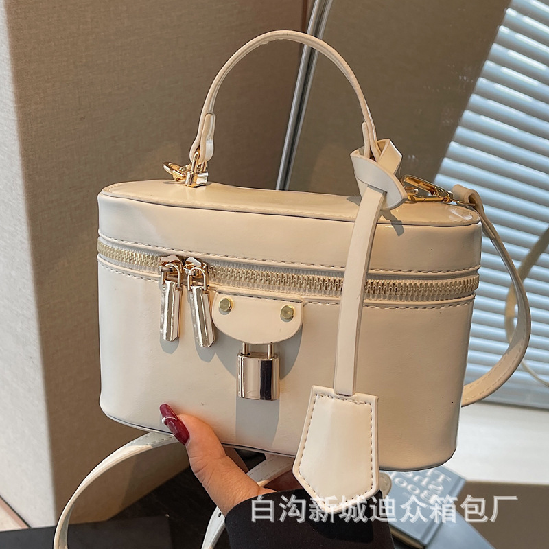 Cross-border Makeup Bag Women's Bag 2025 Summer New Handheld Box Bag High-end Fashion Niche Luxury Bagfree Shipping Designer Design Crossbody Bag