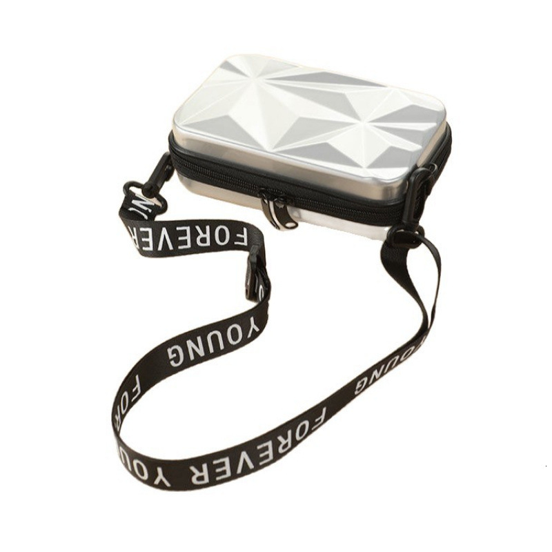Fashion New Diamond Women's Makeup Bag PC Hard Shell Single Shoulder Crossbody Bag Luxury Bag Waterproof Toiletry Bag Mini Portable Storage