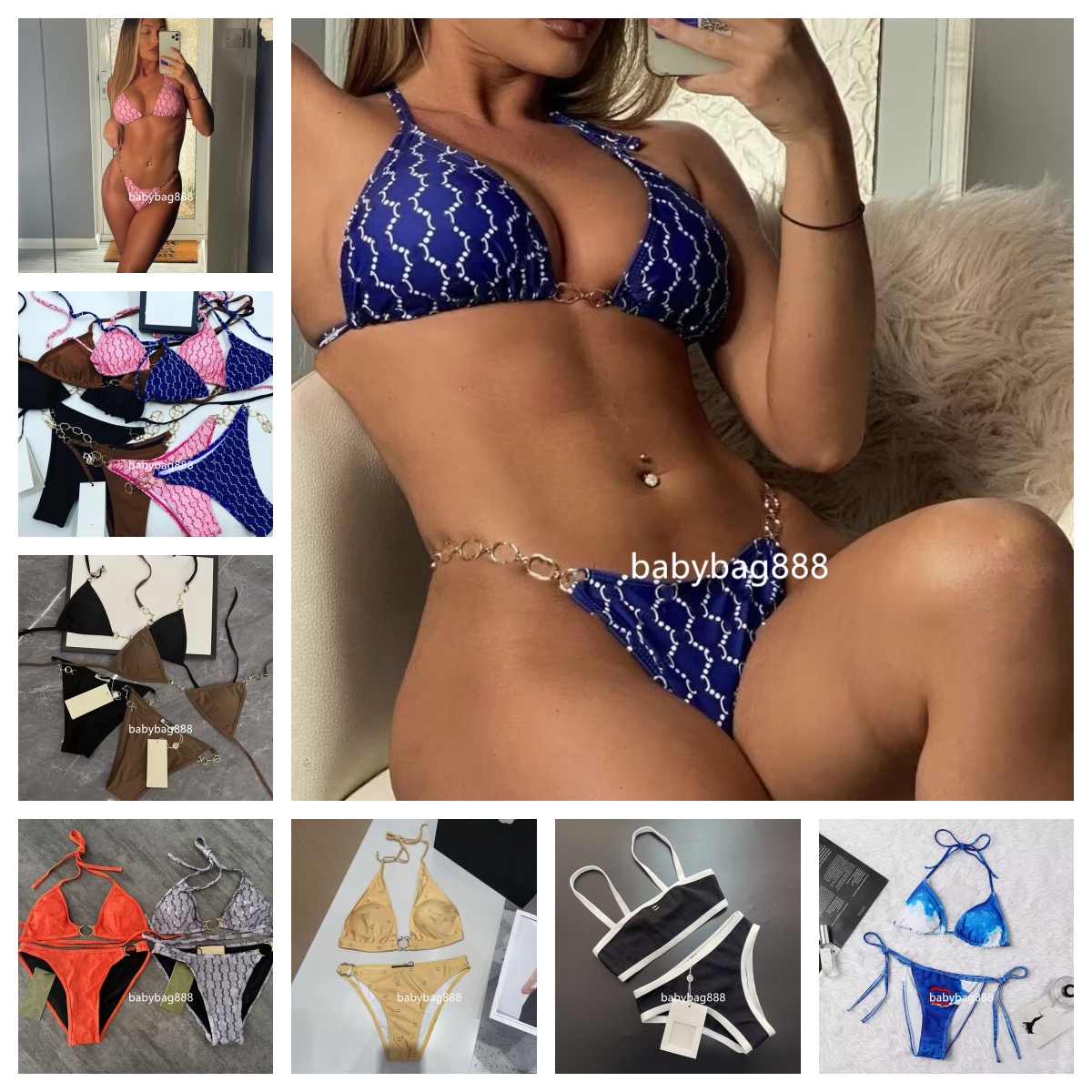 Bikinis set designer swimwear sexy luxury swimsuit Bikini bathing suit women swim suit summer fashion sexy bikini swimming suit for women beach scrunch clothing A7