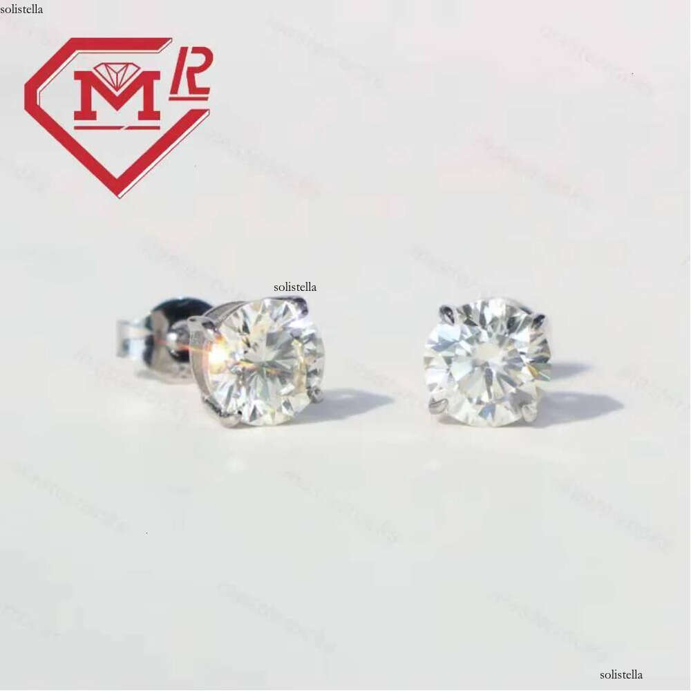 Factory Wholesale Iced Out Elegant Design SierHiphop Jewelry Moissanite Earrings