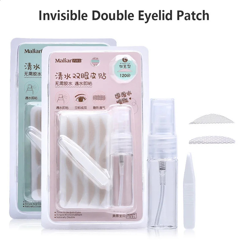 120pcs Natural Eye-Lift Mesh-Lace Invisible Double-fold Eyelid Sticker Transparent Invisible Self-adhesive Eyelid Tape Sticker 250807