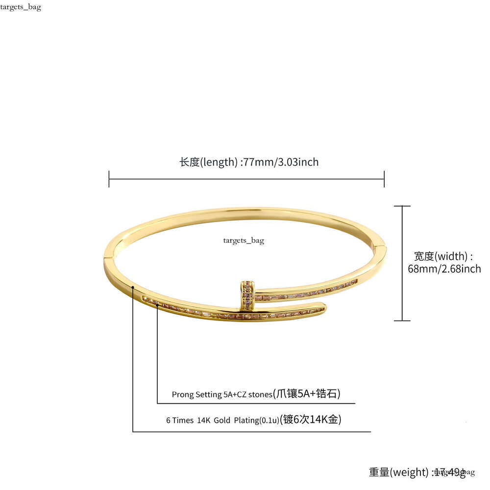 Classic Sword of Justice Luxurious Nail Jewelry Unique Niche Four-Leaf Clover Internet Celebrity Bracelet