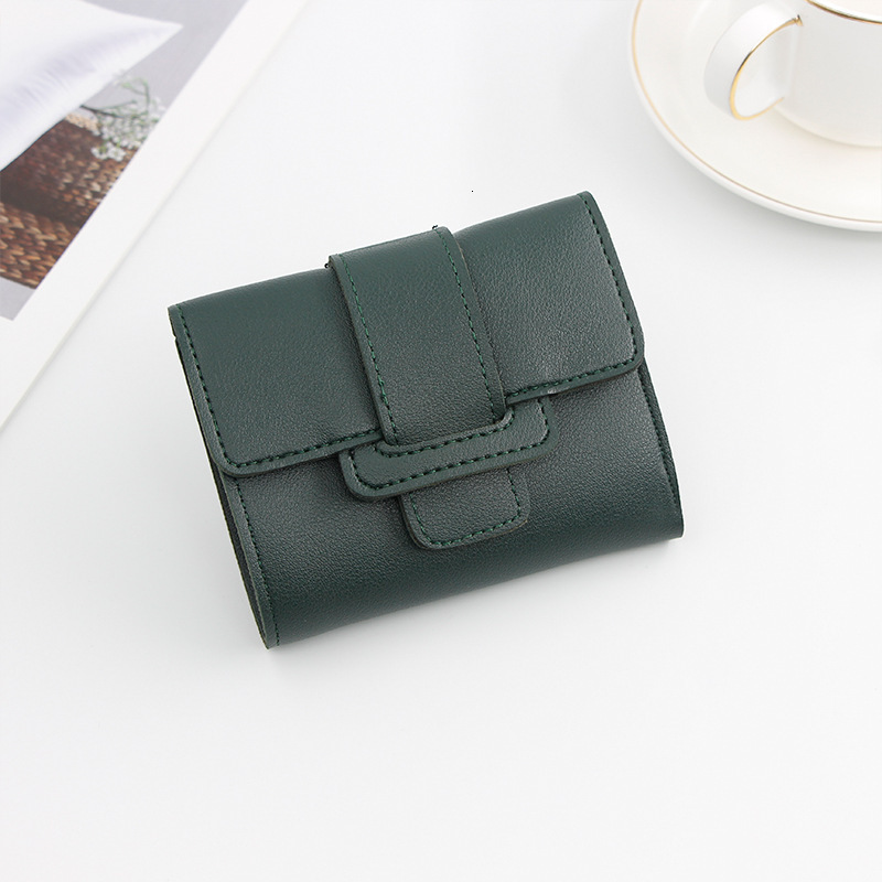 New Korean Style Women's Short Wallet Candy Color Drawstring Small 70% Off Coin Purse Student Short Luxury Bag Wallet Money Clip