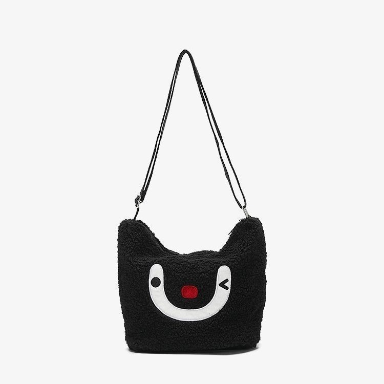 2025 New Cute Double-Sided Plush Crossbody Niche Fluffy Bag Single Shoulder ddmymoon